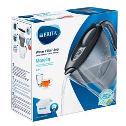 BRITA Marella Vand Filtrerings Kande i GRÅ Til Rent Drikkevand 2,4 L